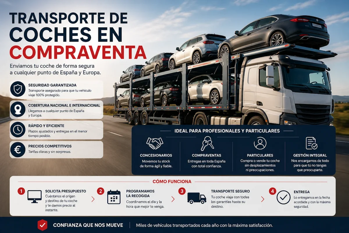 Transporte de coche comprado o vendido a distanci